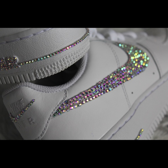 Custom Rhinestone Air Force 1s - Picture 3 of 4
